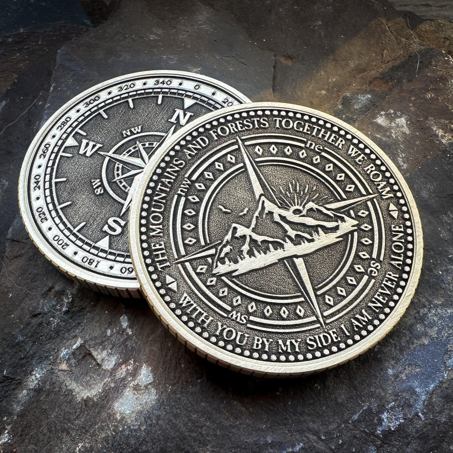 Mountain Compass Coin