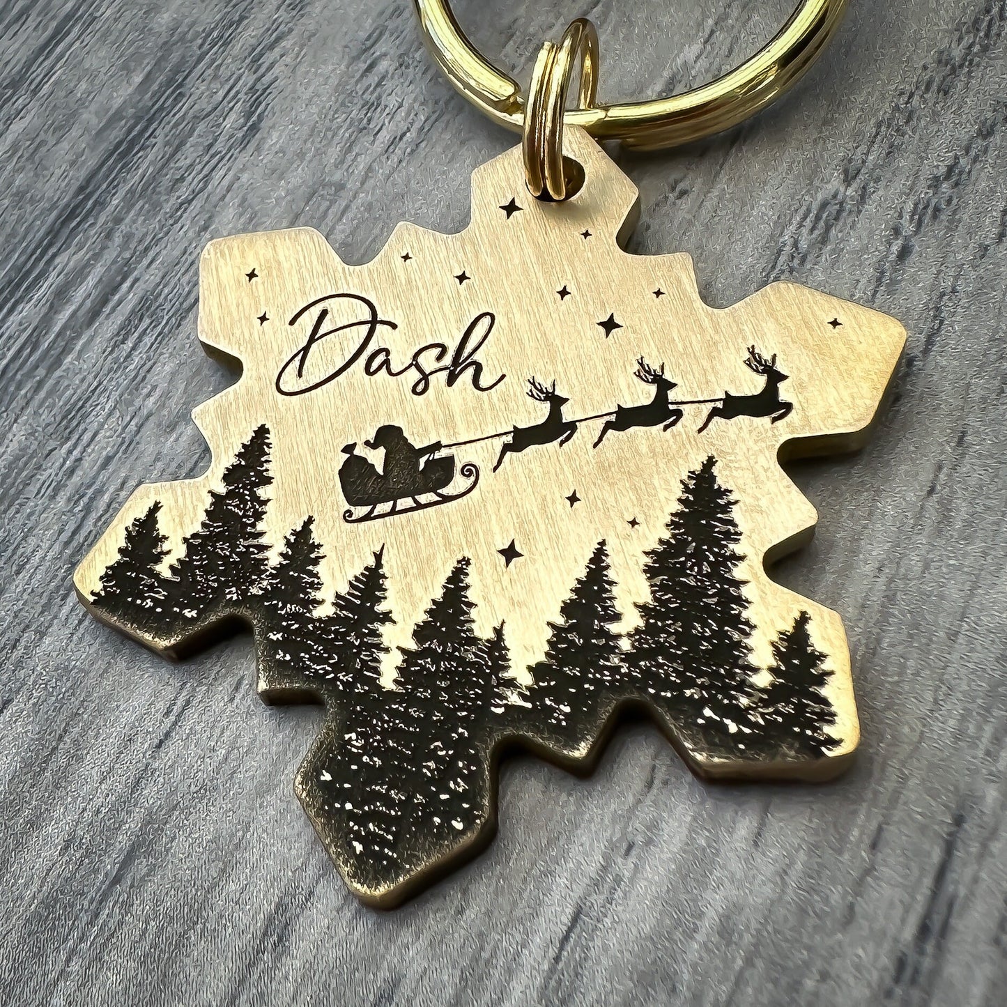 Santa over the Forest