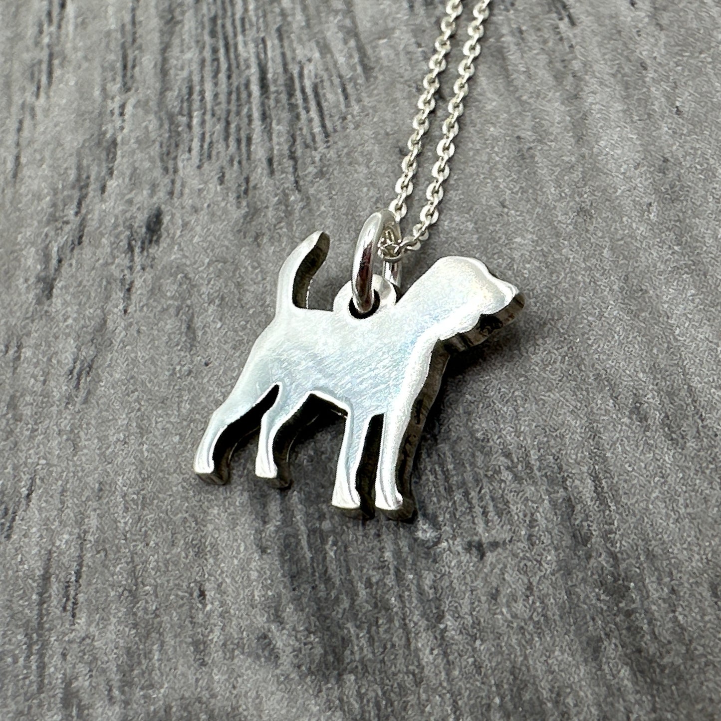 925 Sterling Silver Dog Breed Pendant Only