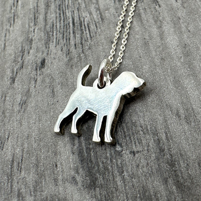 925 Sterling Silver Dog Breed Pendant Only