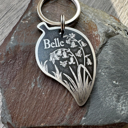 Belle - Large stainless steel leaf