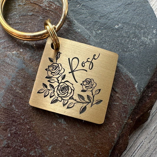 Rose - Small brass diamond