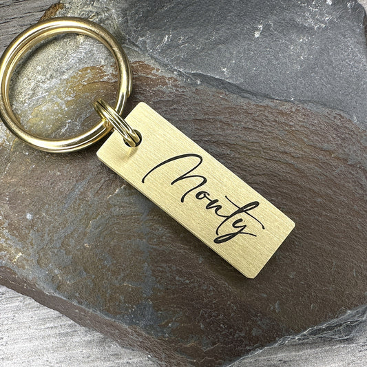 Monty - Brass Tab sml