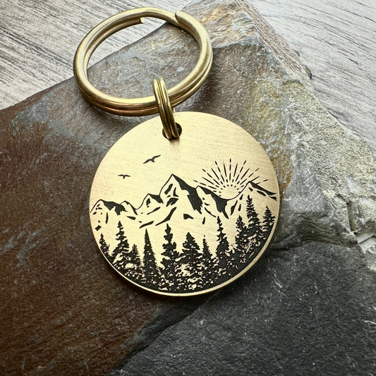 Mountains - Brass Disc Medium