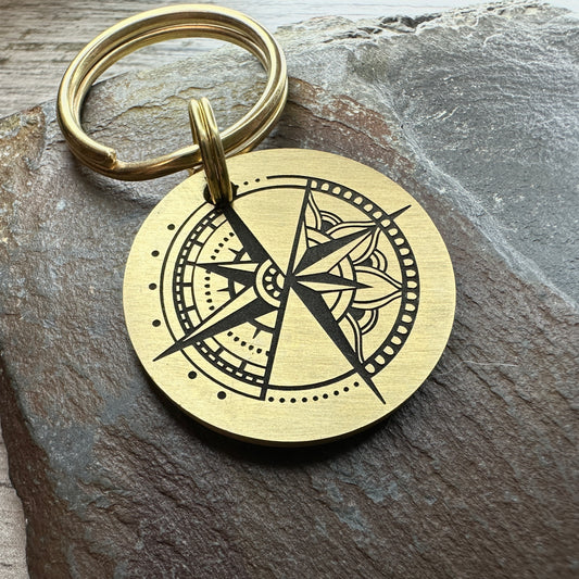 Mandala Compass - Brass Disc Medium