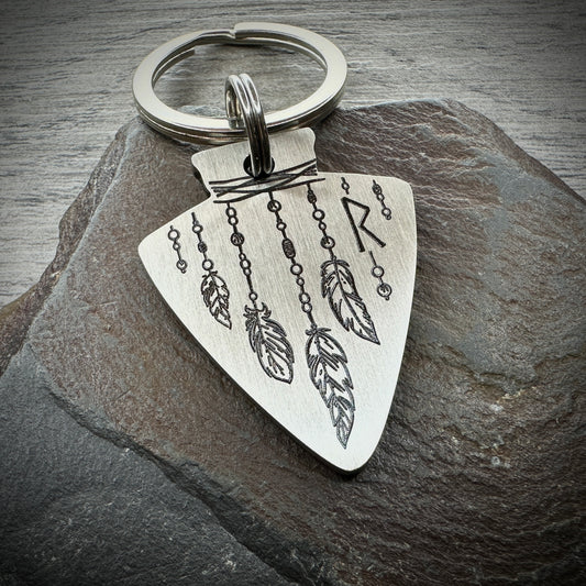 "R" - Stainless Steel Arrowhead Small