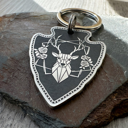 Geometric Stag Head