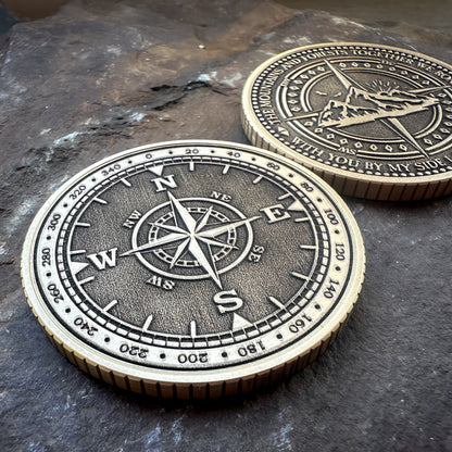 Mountain Compass Coin