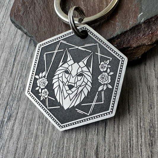 Geometric Wolf Head