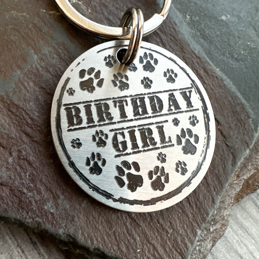 Birthday Girl - Stainless Steel Disc Medium