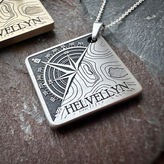 Topography Compass Pendant