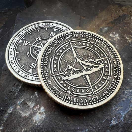 Mountain Compass Coin