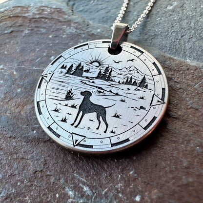 River View Compass Necklace