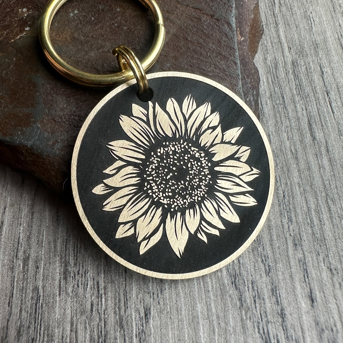 Sunflower on Dark Background