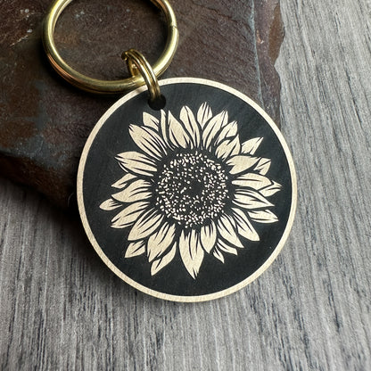 Sunflower on Dark Background