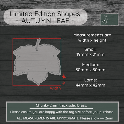 Autumn Leaf Shape - Dark