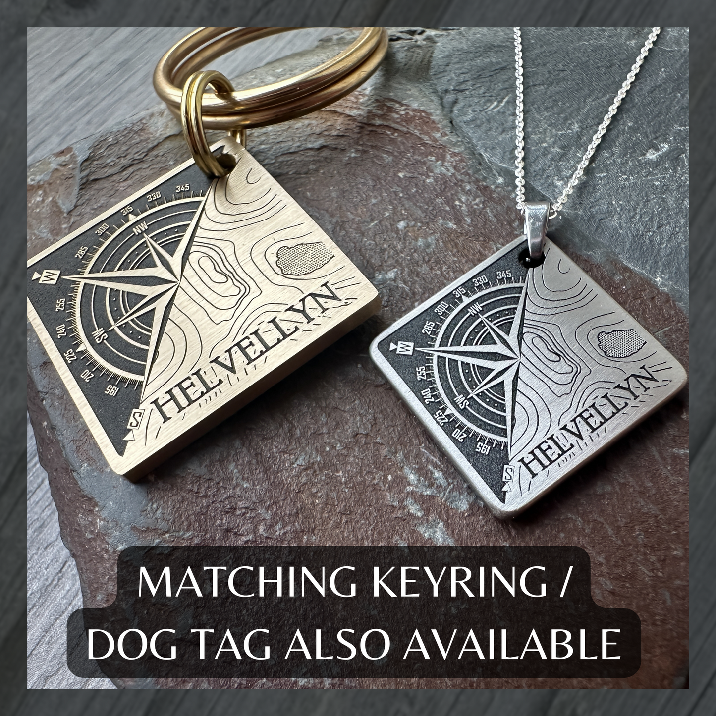 Topography Compass Pendant