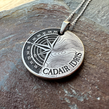 Topography Compass Pendant