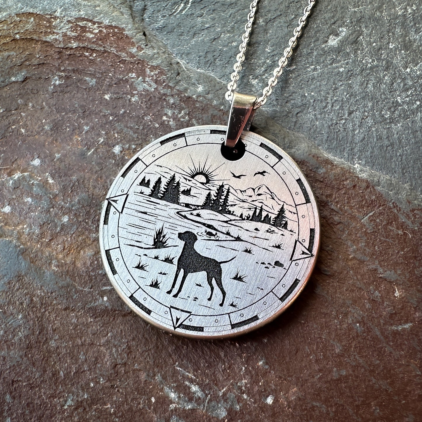 River View Compass Necklace