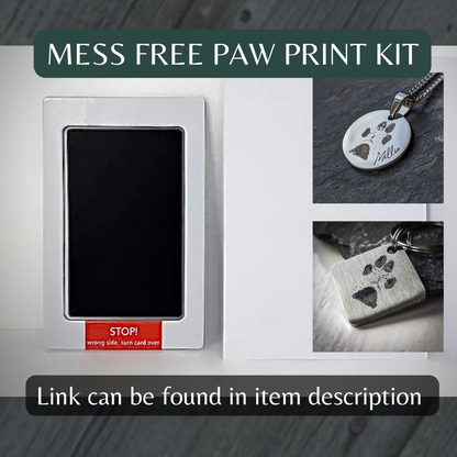 Custom Pawprint Tag (Dark Version)